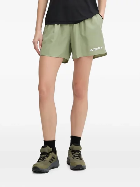 Pantaloni sport Adidas din piele de căprioară cu imagine cu model zebră verde