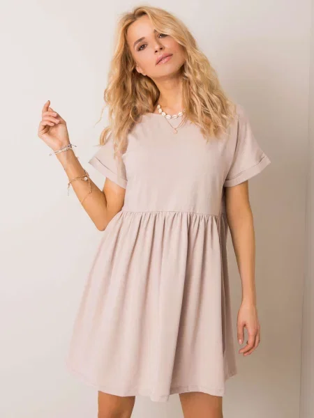 Rochie Fashionhunters de costum bej