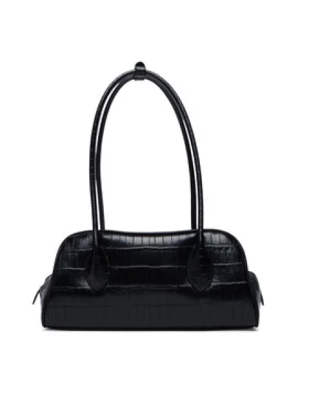 Calvin Klein Táska Emblem Trio Croco Shoulder Bag fekete