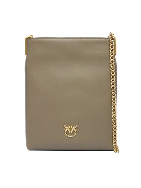 PINKO Geantă Flat Satchel AI PCPL gri