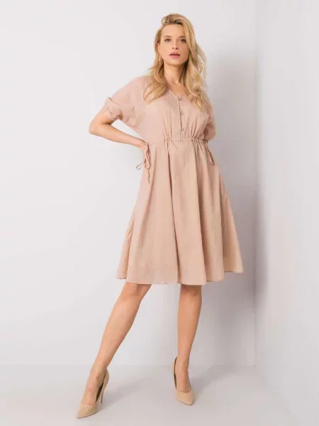 Rochie Fashionhunters de costum bej