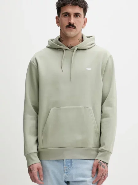 Vans μπλούζα με κουκούλα ανδρική με πράσινο