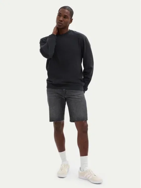 Gap Pantaloni scurți de blugi Straight Fit gri