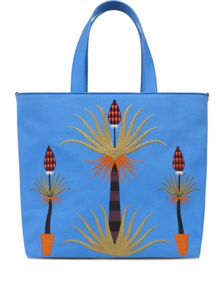 Geantă de mână Etro din canvas albastru