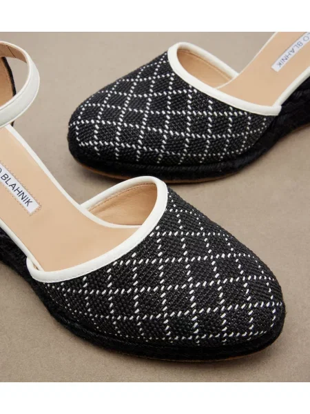 Espadrile Manolo Blahnik negru