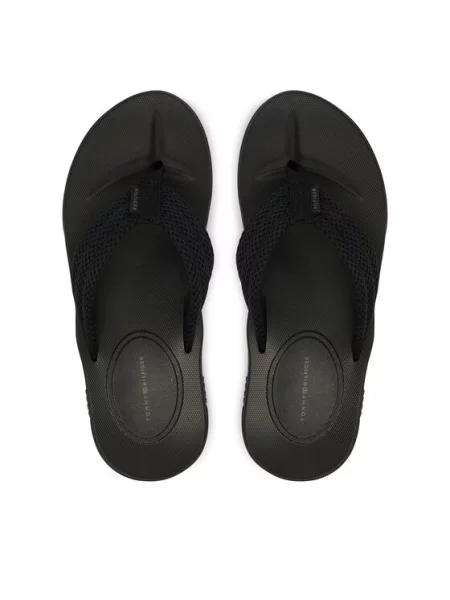 Tommy Hilfiger Japonke Molded Padded Hilfiger B Sandal črna