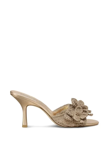 Плетени сандали Stuart Weitzman на цветя с апликация