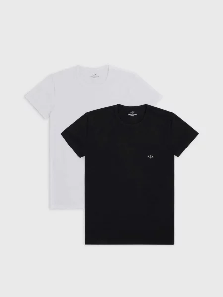 Armani Exchange Футболка Білий/чорний біла