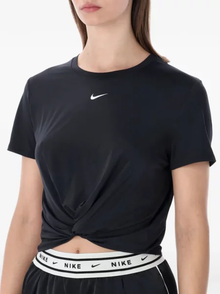 Hanorac cu glugă Nike cu decolteu rotund cu autograf de jumătate de fermoar roz