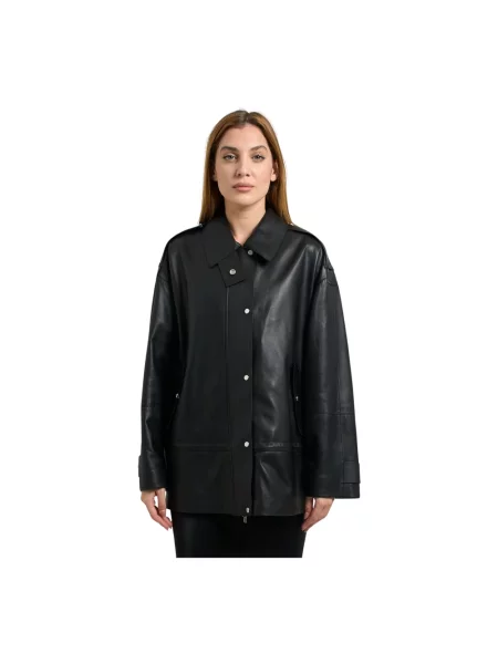 Hugo Kurtki Kobieta S Kurtka Biker z Troczkiem czarny