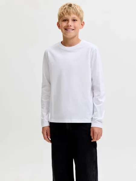 Jack & Jones Junior Tricou JJEOrganic' alb