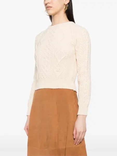 Vlněný svetr Chanel Pre-owned bílý