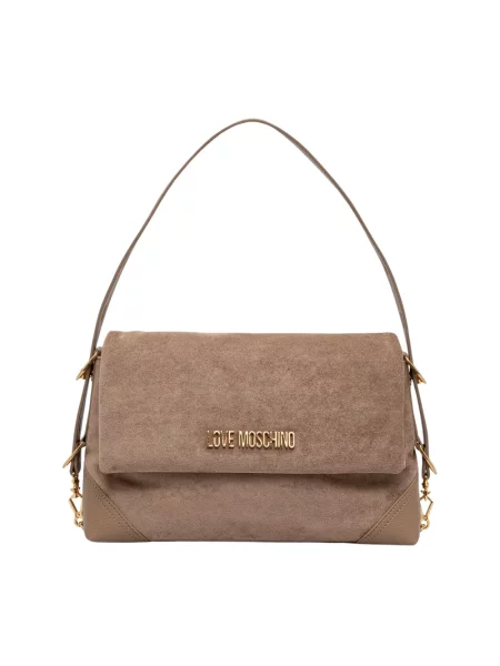 Shopperka Love Moschino beżowa