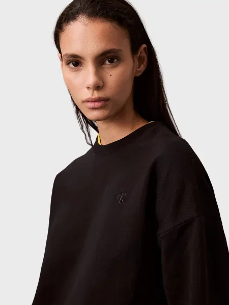 Махровий світшот Calvin Klein Jeans чорний