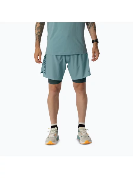 Pantaloni scurți de alergare pentru bărbați DYNAFIT Alpine Pro smoke blue albastru
