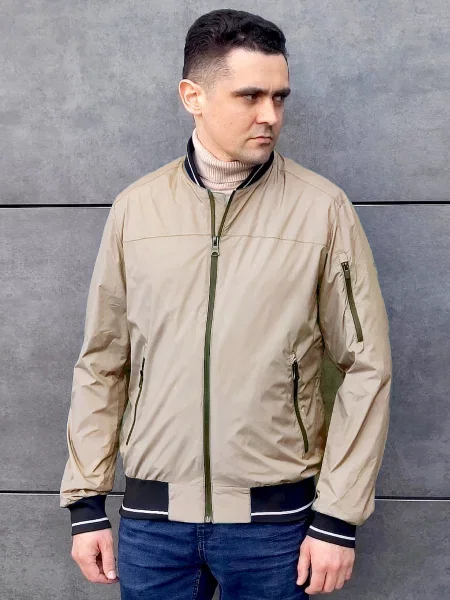 Бомбер Sun`s House бежевый