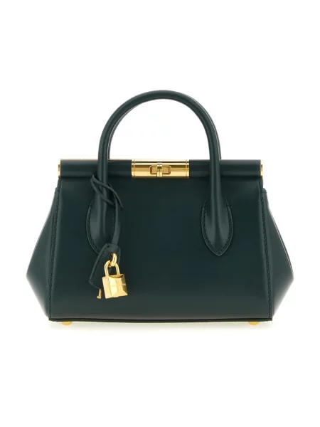 Torebka Dolce And Gabbana skórzana zielona