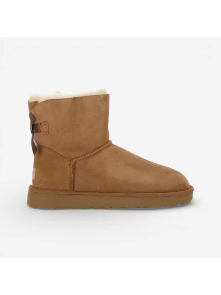 Pantofi Ugg cu funde alb