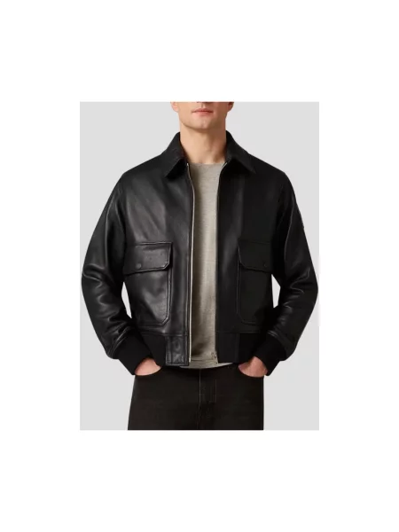 Kurtka skórzana Belstaff czarna