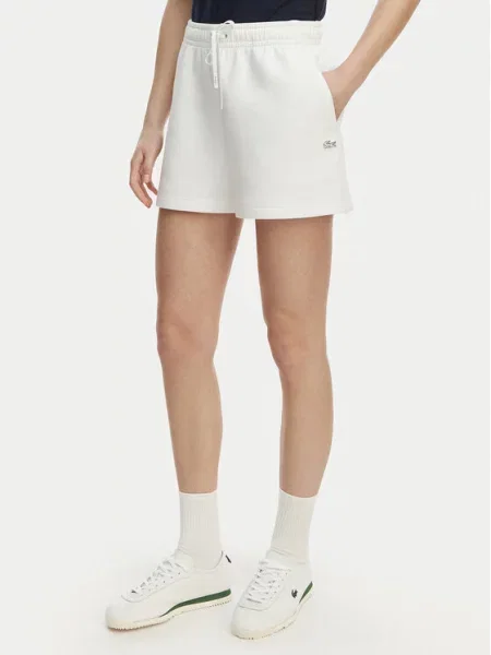 Lacoste Спортни шорти бял