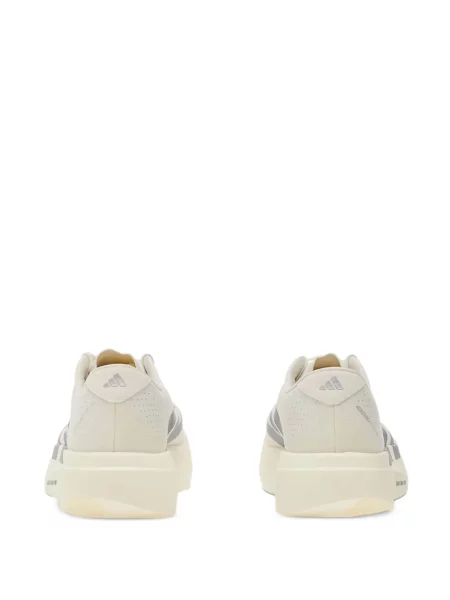 Pălărie Adidas cu dungi cu platformă din jerseu alb