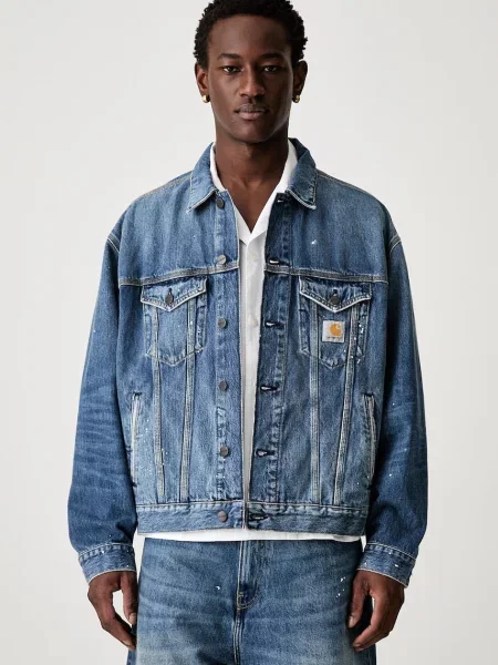 Carhartt WIP Helston jachetă scurtă din denim pentru bărbați