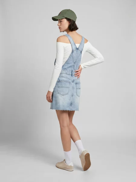 Rochie din denim Tommy Jeans albastru