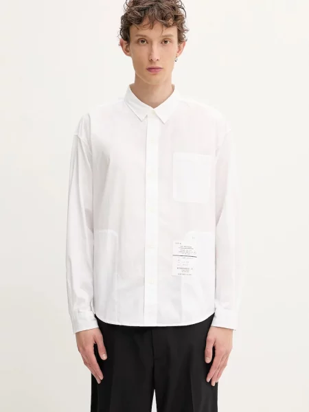 NEIGHBORHOOD cămașă din Plain Shirt Ls cu guler clasic regular alb