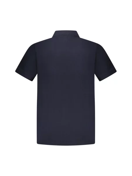 Koszulka polo Boss Orange w paski z paskiem niebieska