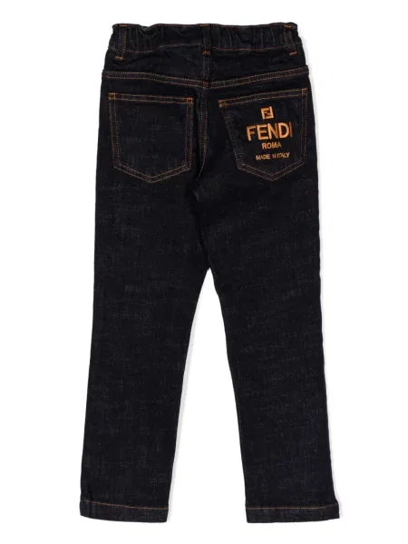 Jeansy dziecięce Fendi niebieskie