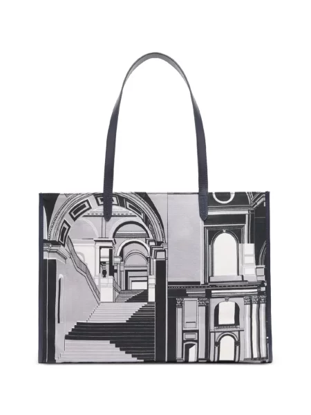 Geantă shopper Inoui Editions cu imagine alb