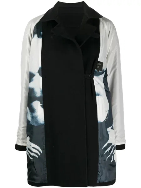 Kabát Jean Paul Gaultier Pre-owned s potiskem černý