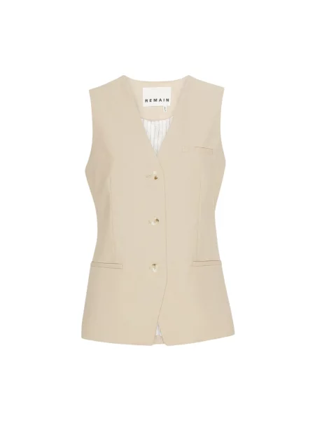 Kamizelka Remain Birger Christensen beżowa