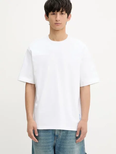 Majica Samsoe Samsoe SASWIRL s tiskom bijela