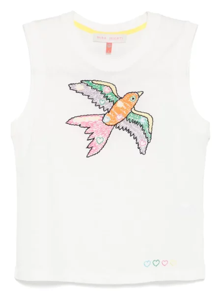 Vestă Mira Mikati cu broderie alb