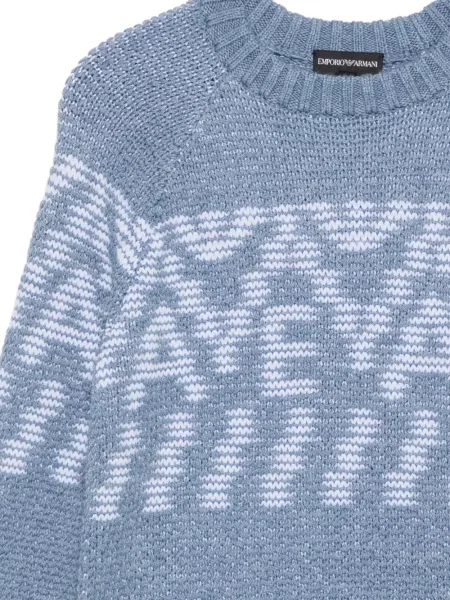 Sweter dziecięcy Emporio Armani niebieski