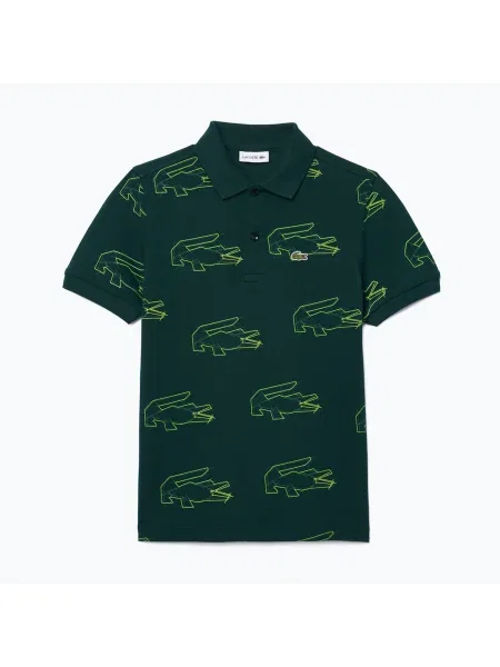 Поло тениска Lacoste зелено