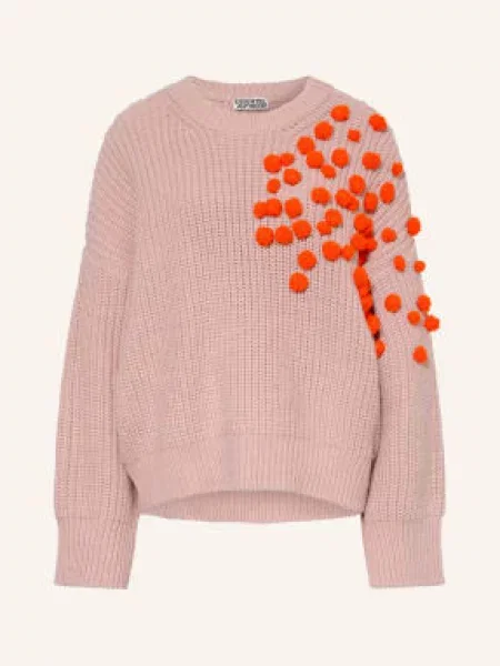 Essentiel Antwerp Sweter Kostar rosa pomarańczowy