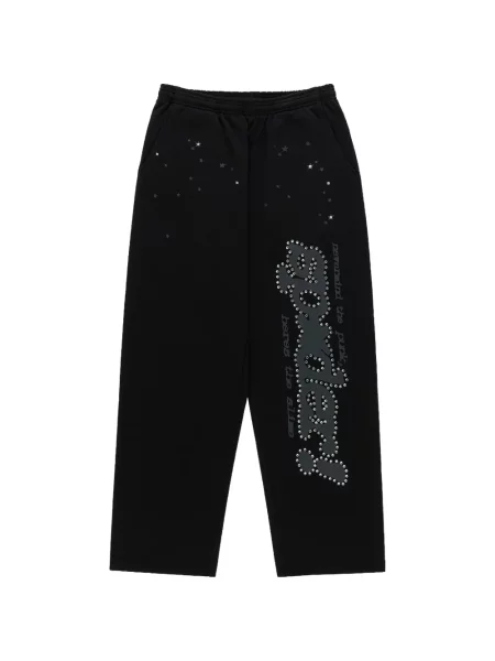 Pantaloni Sp5der alergare negru