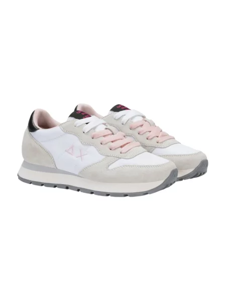 Sneakersy Sun68 skórzane białe