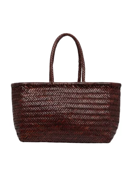 Dragon Diffusion torebka shopper skórzana brązowa