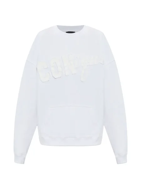 Hanorac Dsquared2 cu aplicații alb