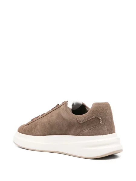 Sneakerși Guess din piele de căprioară cu platformă maro