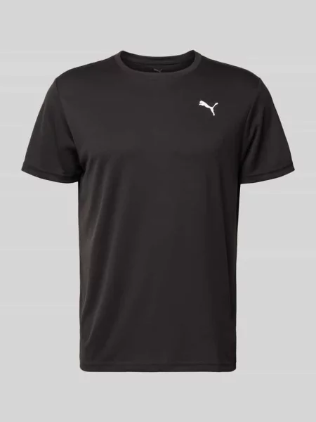 T-shirt z nadrukiem etykiety Puma Performance czarna