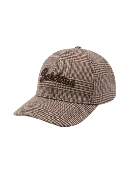 Barbour czapka z daszkiem z wełną brązowa