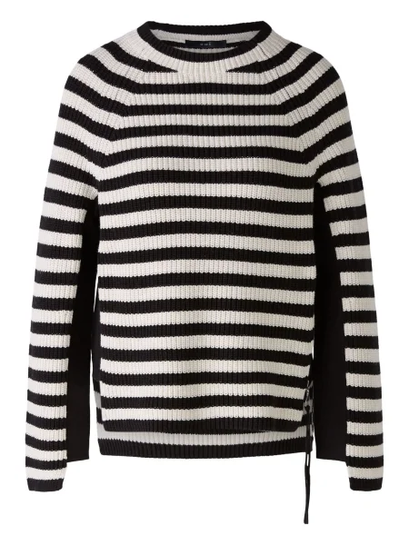 OUI Pulover RUBI / alb negru