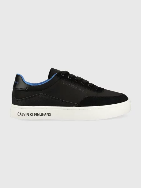Sneakersy z nadrukiem z logo Calvin Klein Jeans czarne