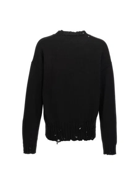 Dzianinowy sweter Marni casual czarny