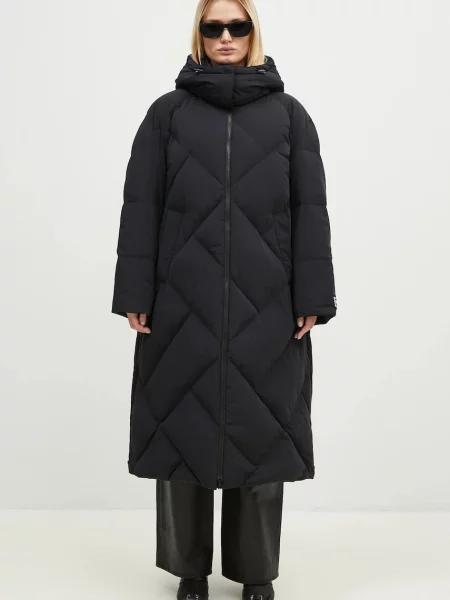 Длинный пуховик Kenzo черный