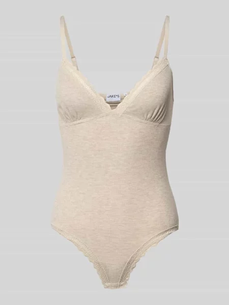 Body w kroju slim fit z mieszanki modalu model RibLaceBody' Jake*s Casual